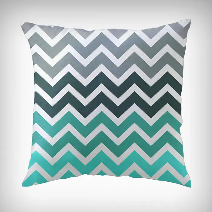 Chevron Zigzag Fade Pattern Throw Pillow Case Decorative Mint Teal Turquoise Blue Cushion Cover Car Modern Home Sofa Decor 18"
Chevron Zigzag Fade Pattern Throw Pillow Case Decorative Mint Teal Turquoise Blue Cushion Cover Car Modern Home Sofa Decor 18"
