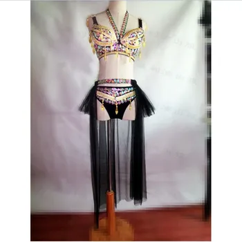 Women's Sparkly Rhinestones Bikini Trains Dance Costume Nightclub Female Singer Stage Birthday Party Prom Celebrate Outfit DJ DS
Women's Sparkly Rhinestones Bikini Trains Dance Costume Nightclub Female Singer Stage Birthday Party Prom Celebrate Outfit DJ DS