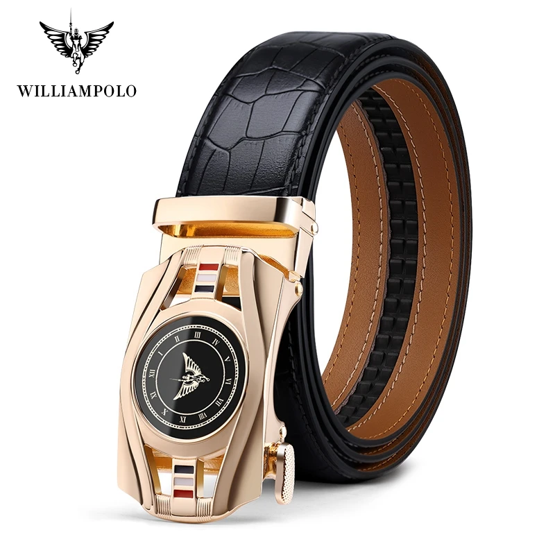 Williampolo Brand Fashion Men Belt Automatic Buckle Genuine Leather Belt Men's Belts Cow Leather Belts for Men PL19760-62P
Williampolo Brand Fashion Men Belt Automatic Buckle Genuine Leather Belt Men's Belts Cow Leather Belts for Men PL19760-62P
