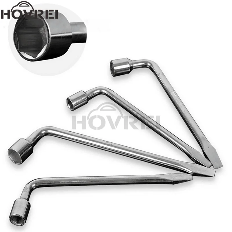1PCS 17mm 19mm 21mm 22mm 23mm 24mm car L Type Sleeve Tire Wrench Flat Head Crowbar Wrench Tyre Lever Car Repair Tool
1PCS 17mm 19mm 21mm 22mm 23mm 24mm car L Type Sleeve Tire Wrench Flat Head Crowbar Wrench Tyre Lever Car Repair Tool