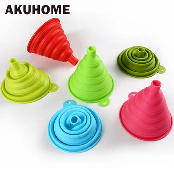 Collapsible Folding Funnel Household Food Grade Silicone Separating Funnel Kitchen Thermostable Oil Loading Funnel
Collapsible Folding Funnel Household Food Grade Silicone Separating Funnel Kitchen Thermostable Oil Loading Funnel