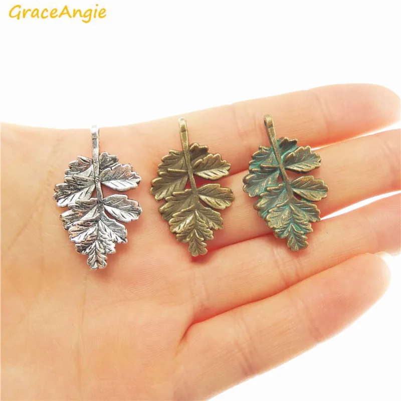 GraceAngie 15PCS Wholesale Patina Silver Bronze Tone Mixed Leaf Shape Pendant Zinc Alloy Charm Handmade Vintage Jewelry Finding
GraceAngie 15PCS Wholesale Patina Silver Bronze Tone Mixed Leaf Shape Pendant Zinc Alloy Charm Handmade Vintage Jewelry Finding