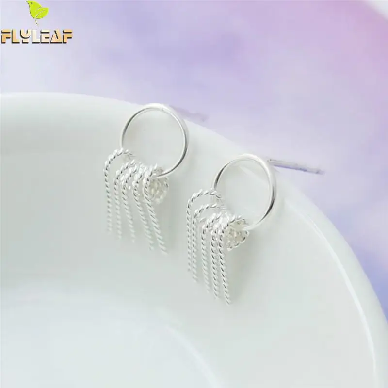 Flyleaf Brand 100% 925 Sterling Silver Round Tassels Stud Earrings For Women Creative Design Lady Fashion Jewelry
Flyleaf Brand 100% 925 Sterling Silver Round Tassels Stud Earrings For Women Creative Design Lady Fashion Jewelry