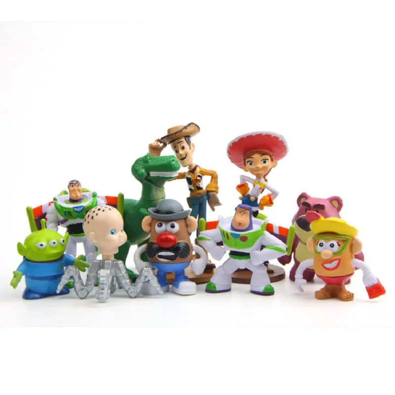 10pcs/lot 10cm Toy Story 3 Woody Buzz Lightyear Jessie Woody Action Figures Toys PVC Model Dolls Toy Christmas Gifts For Kids
10pcs/lot 10cm Toy Story 3 Woody Buzz Lightyear Jessie Woody Action Figures Toys PVC Model Dolls Toy Christmas Gifts For Kids