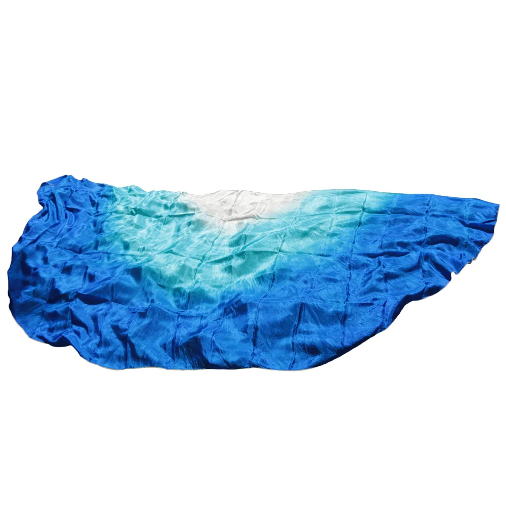 2018 design 100% real silk belly dance veil, cheap dance veils, semicercle veil wholesale 250*114cm White Turquoise Blue
2018 design 100% real silk belly dance veil, cheap dance veils, semicercle veil wholesale 250*114cm White Turquoise Blue