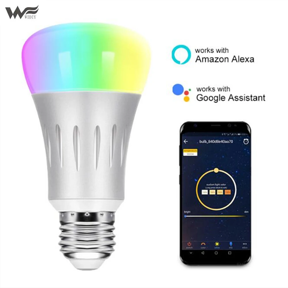 E27 7W ampoule WIFI Bulb rgbw phone APP dimmable Smart bulb lampara led light alexa Google Assistant IFTTT dropshipping Joneaz
E27 7W ampoule WIFI Bulb rgbw phone APP dimmable Smart bulb lampara led light alexa Google Assistant IFTTT dropshipping Joneaz