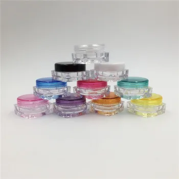 20pcs/lot 3g 3ml plastic PS square cosmetic jar with colored lid, 3g Eye Cream Jar for nail powder, Cosmetic Nail Jar
20pcs/lot 3g 3ml plastic PS square cosmetic jar with colored lid, 3g Eye Cream Jar for nail powder, Cosmetic Nail Jar