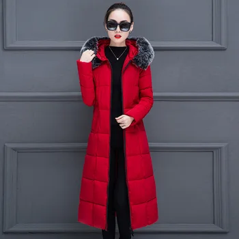 High Quality 2019 Women Winter Jacket Hooded Fur Collar Warm Thicken X-long Female parka Solid Ladies Coat
High Quality 2019 Women Winter Jacket Hooded Fur Collar Warm Thicken X-long Female parka Solid Ladies Coat