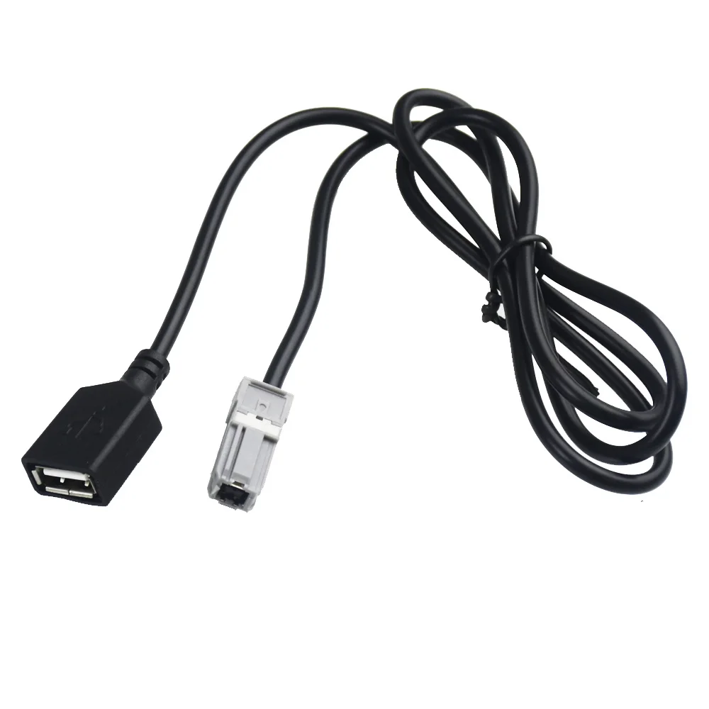 Автомобильный Aux аудио вход медиа провод передачи данных разъем к USB адаптер