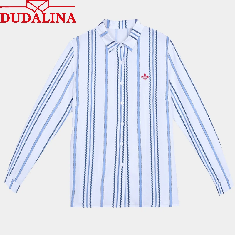 Dudalina Clothing Women's Summer Blouses 2019 Social Shirt Long Sleeve Woman Plus Size Women Clothes Striped Ladies Clothing
Dudalina Clothing Women's Summer Blouses 2019 Social Shirt Long Sleeve Woman Plus Size Women Clothes Striped Ladies Clothing