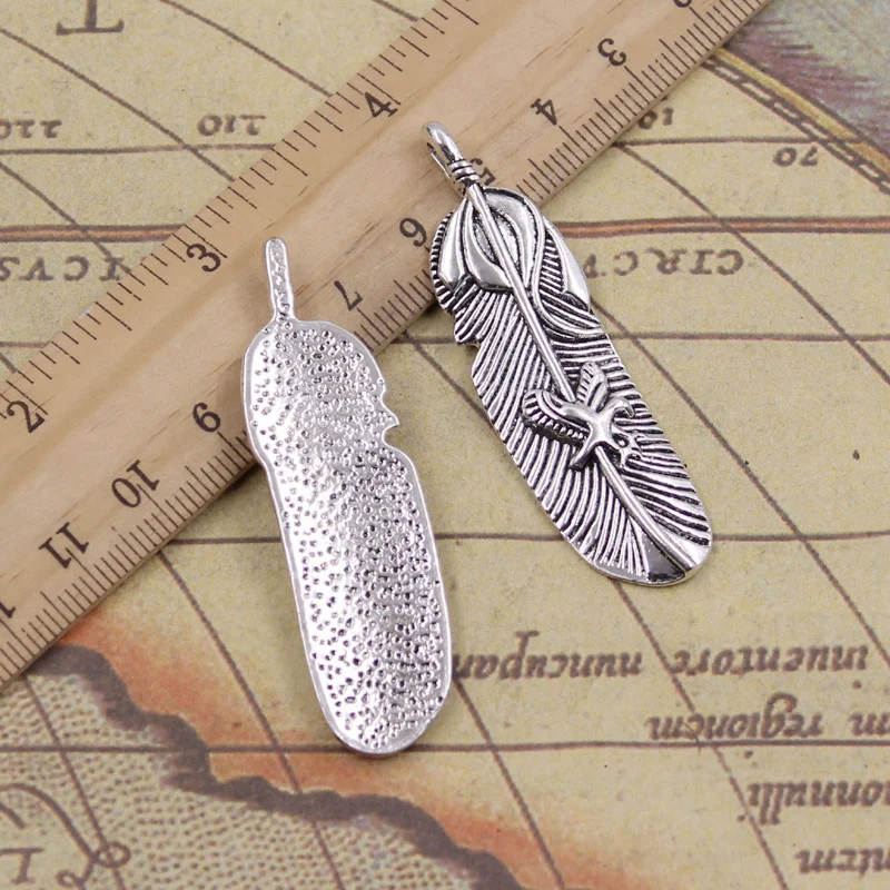 3pcs/lot Charms feather eagle 56x15mm Tibetan Silver Pendants Antique Jewelry Making DIY Handmade Craft for Bracelet Necklace
3pcs/lot Charms feather eagle 56x15mm Tibetan Silver Pendants Antique Jewelry Making DIY Handmade Craft for Bracelet Necklace