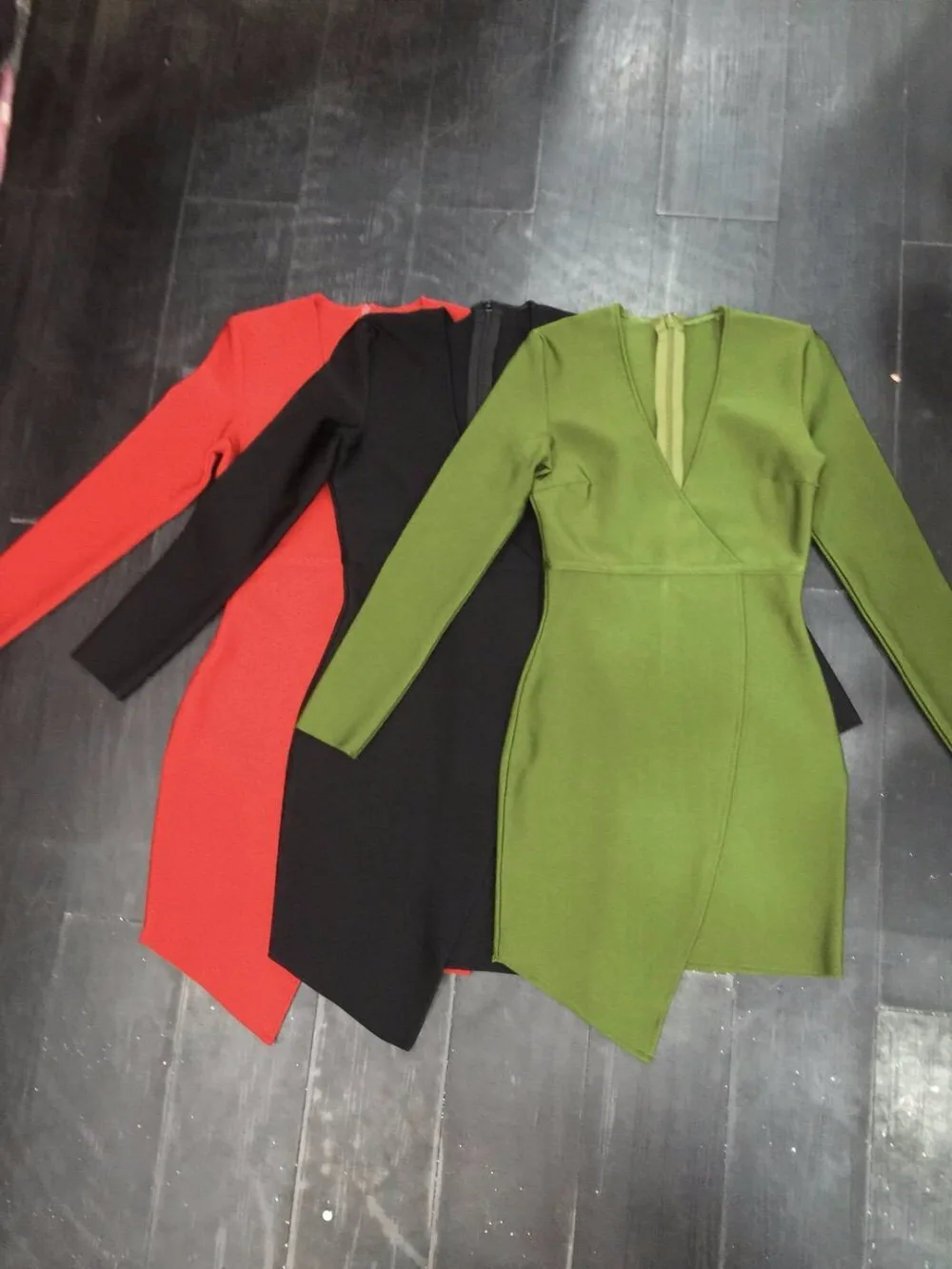 Fashion Women Celebrity Bandage Dress Long Sleeve Solid Bodycon Vestidos Mini Party Dress Black Army Green Red
Fashion Women Celebrity Bandage Dress Long Sleeve Solid Bodycon Vestidos Mini Party Dress Black Army Green Red