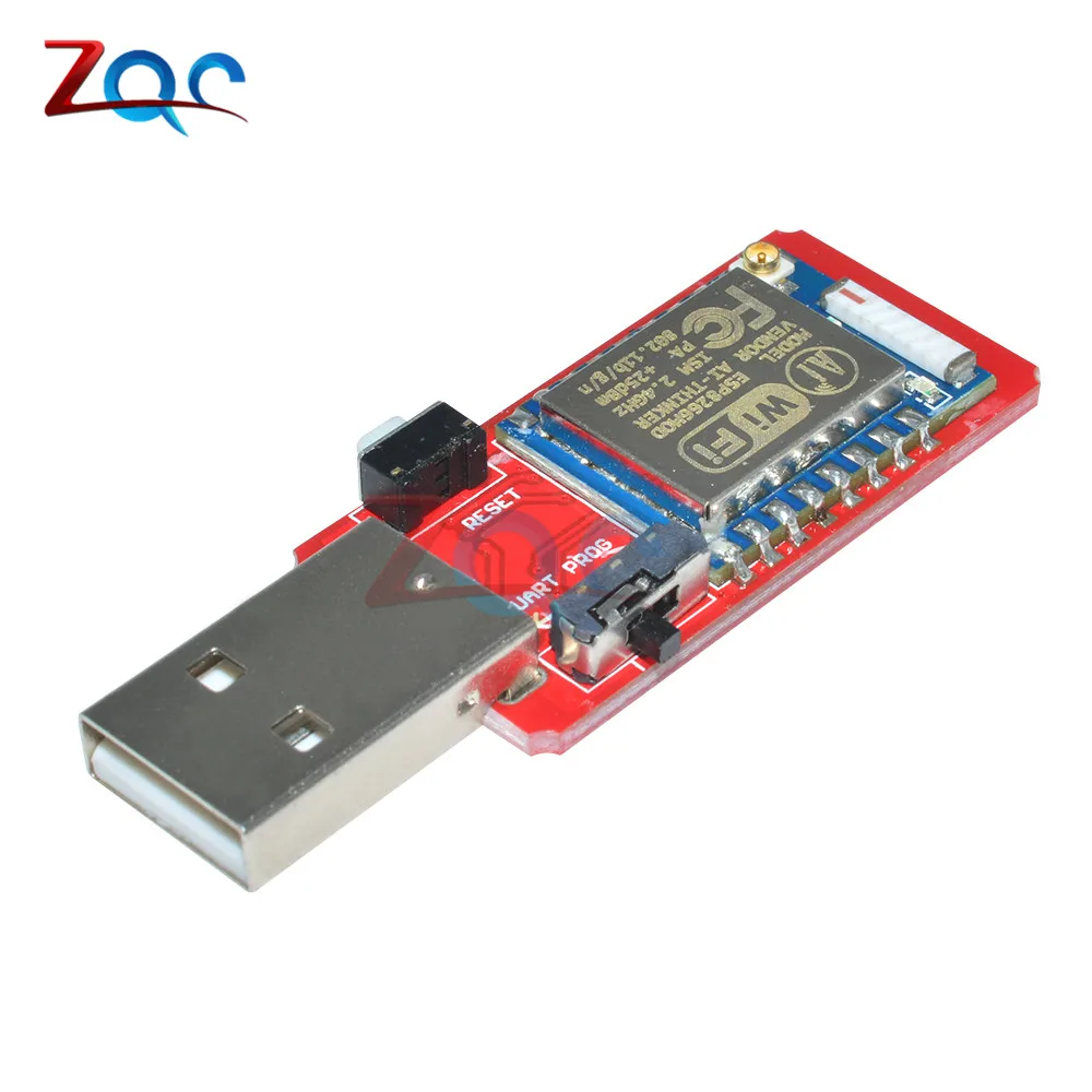 USB к ESP8266 ESP 07 Wi Fi модуль Встроенная антенна 2 4G серийный приемопередатчик для
