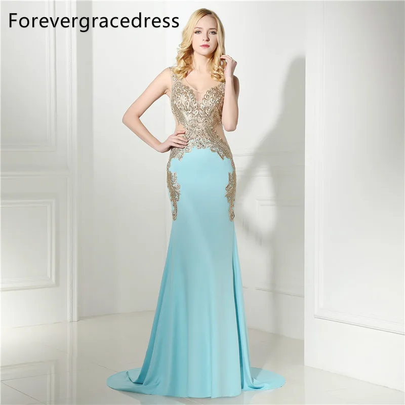 Forevergracedress Mermaid V Neck Prom Dress 2017 Sexy Illusion Sleeveless Applique Long Formal Party Gown Plus Size Custom Made
Forevergracedress Mermaid V Neck Prom Dress 2017 Sexy Illusion Sleeveless Applique Long Formal Party Gown Plus Size Custom Made