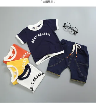2018 Summer Toddler Baby Clothes Set Boy Letter Cotton T-shirt Suit + Pants 2-piece Children's Short-sleeved Set Free Shipping
2018 Summer Toddler Baby Clothes Set Boy Letter Cotton T-shirt Suit + Pants 2-piece Children's Short-sleeved Set Free Shipping