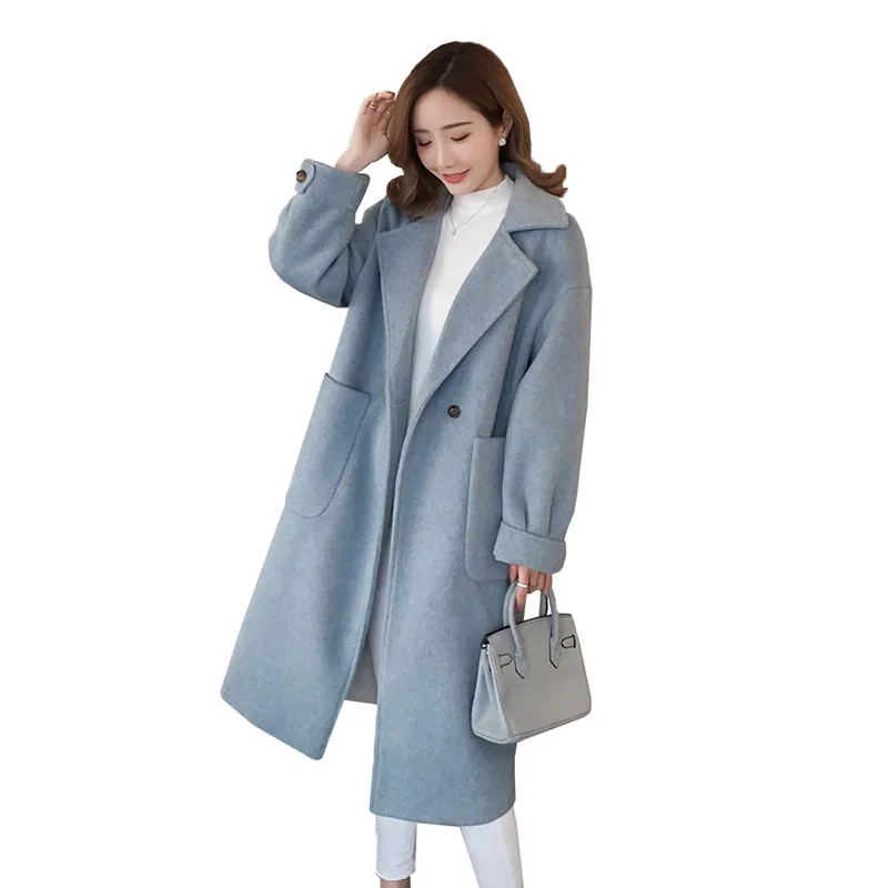 Double-breasted Women Woolen coat 2019 Autumn Winter New Outerwear coats Korean Medium Long Women Thicken Fashion jacket YH361
Double-breasted Women Woolen coat 2019 Autumn Winter New Outerwear coats Korean Medium Long Women Thicken Fashion jacket YH361
