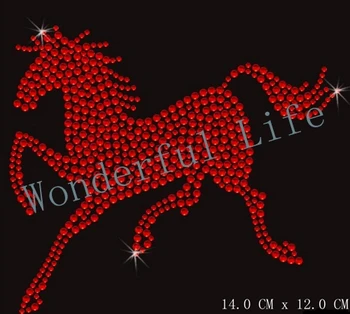 New product free shipping horse rhinestones iron on transfer for clothes in red color
New product free shipping horse rhinestones iron on transfer for clothes in red color