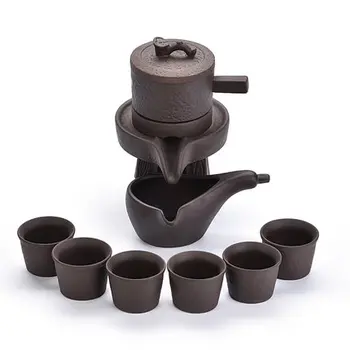 Chinese style Tea Set Home Stone Mill Creative Ceramic Teapot Tea Plate Kung Fu Teacup Semi-automatic Lazy Tea Maker
Chinese style Tea Set Home Stone Mill Creative Ceramic Teapot Tea Plate Kung Fu Teacup Semi-automatic Lazy Tea Maker
