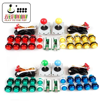 4 Player Classic DIY Arcade Kit Zero Delay USB Encoder +8 Way Joystick +5V LED Illuminated Push Button For KOF Mame Raspberry Pi
4 Player Classic DIY Arcade Kit Zero Delay USB Encoder +8 Way Joystick +5V LED Illuminated Push Button For KOF Mame Raspberry Pi