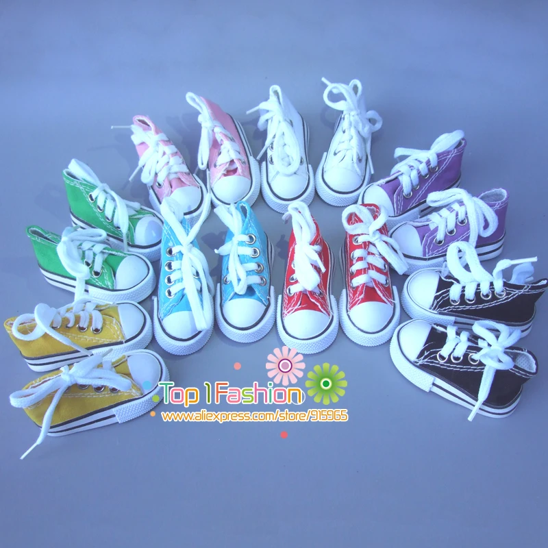 Фото Парусиновая обувь для кукол 7 5 см разные цвета 1 пара | Игрушки и хобби