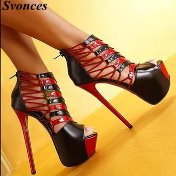 Svonces Luxury Brand Shoes Women Red Platform Sandals Sexy High Heel Peep Toe Extreme High Heels Women Party Thin Heels Shoes
Svonces Luxury Brand Shoes Women Red Platform Sandals Sexy High Heel Peep Toe Extreme High Heels Women Party Thin Heels Shoes
