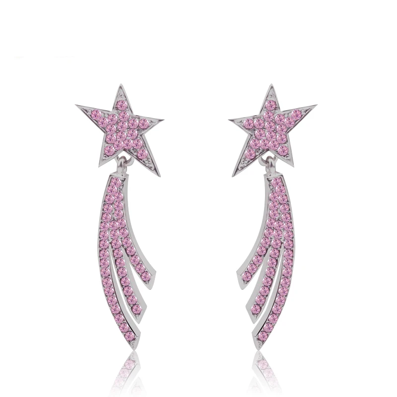 Fashion Brand New Crystal Star Long Stud Earrings For Women Classic Trendy Rhinestone Earring Wedding Party Jewelry For Gifts
Fashion Brand New Crystal Star Long Stud Earrings For Women Classic Trendy Rhinestone Earring Wedding Party Jewelry For Gifts