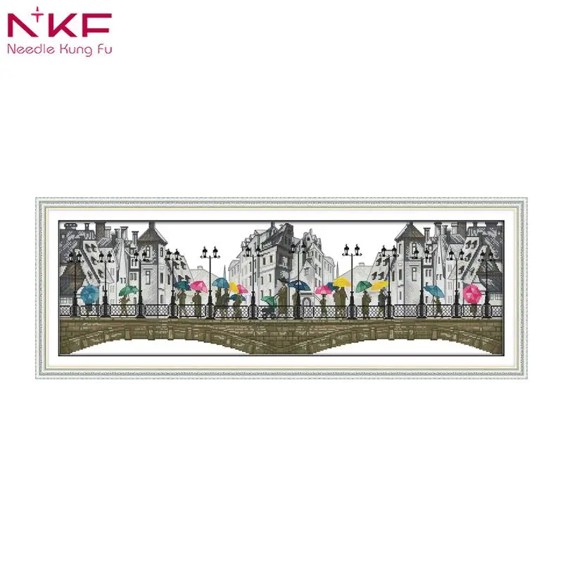 NKF The Scenery in the Rain DMC Cross Stitch Printed Canvas 11CT 14CT Scenery Pattern Counted Cross Stitch DIYHandmade Crafts
NKF The Scenery in the Rain DMC Cross Stitch Printed Canvas 11CT 14CT Scenery Pattern Counted Cross Stitch DIYHandmade Crafts