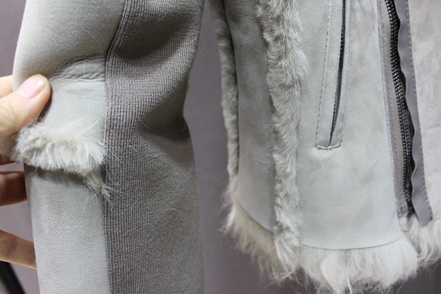 female genuine sheep skin and leather jacket (17)