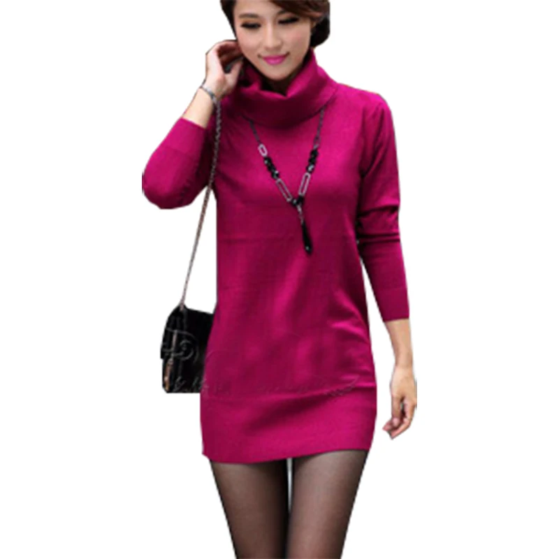 Autumn Winter New Sweaters Women Loose Big Yards Long Thick High Collar Sweater Coat Sweaters Bottoming Shirt Vestidos LXJ046
Autumn Winter New Sweaters Women Loose Big Yards Long Thick High Collar Sweater Coat Sweaters Bottoming Shirt Vestidos LXJ046
