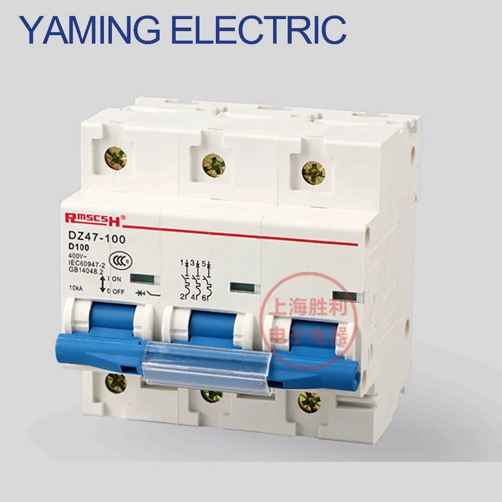 DZ47-100 3P 400V 80A/100A/125A household Leakage protection Electrical Mini Circuit breaker MCB Factory directly high quality
DZ47-100 3P 400V 80A/100A/125A household Leakage protection Electrical Mini Circuit breaker MCB Factory directly high quality