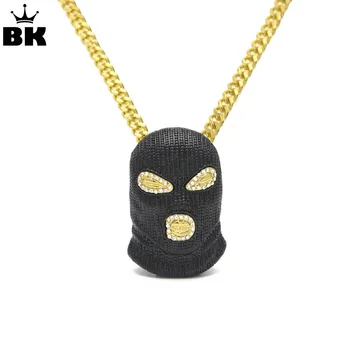 Hip Hop CSGO Pendant Necklace Mens Punk Style Alloy Black Color Mask Head Charm Pendant High Quality Cuban Chain
Hip Hop CSGO Pendant Necklace Mens Punk Style Alloy Black Color Mask Head Charm Pendant High Quality Cuban Chain