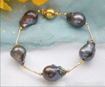 Z5608 REAL 8" 17mm black BAROQUE KESHI REBORN PEARL gild 5star bracelet @^Noble style Natural Fine jewe SHIPPING 6.2 6.02
Z5608 REAL 8" 17mm black BAROQUE KESHI REBORN PEARL gild 5star bracelet @^Noble style Natural Fine jewe SHIPPING 6.2 6.02