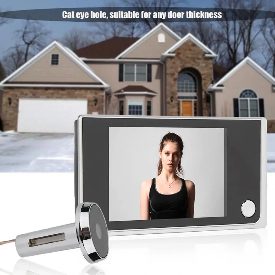 3.5" Digital LCD 120 Degree Viewer photo visual monitoring electronic cat eye camera DSLR Cam HOT
3.5" Digital LCD 120 Degree Viewer photo visual monitoring electronic cat eye camera DSLR Cam HOT