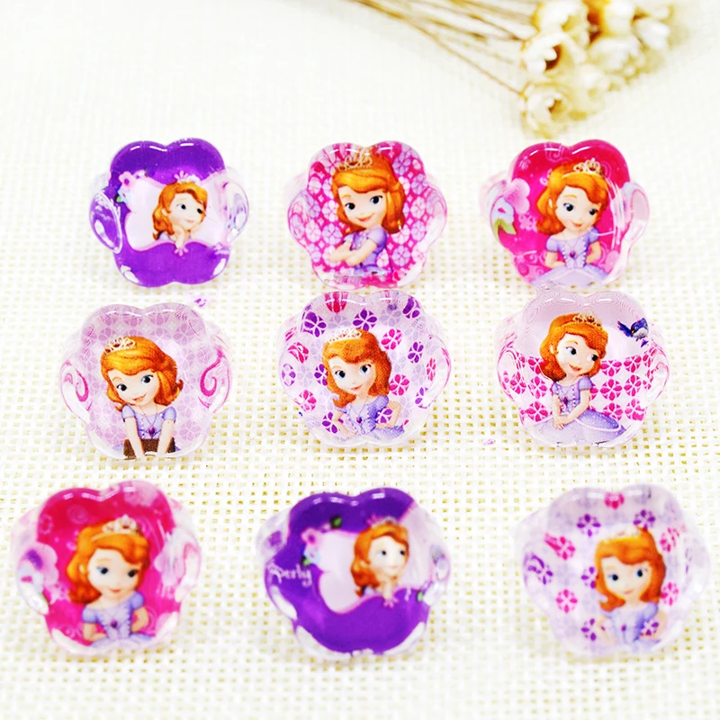 Wholesale 20pcs Mix Lovely Resin Cartoon Girls baby Ring Princess Sofia Child kids Rings party toy Jewelry gift three shape
Wholesale 20pcs Mix Lovely Resin Cartoon Girls baby Ring Princess Sofia Child kids Rings party toy Jewelry gift three shape
