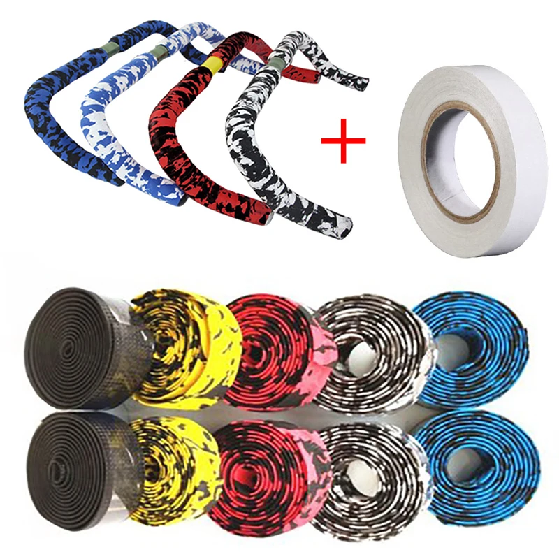 1 pair Road Bike Bicycle Handlebar Tape Camouflagebelt Cycling Handle Belt Cork Wrap with Bar Plugs non slip absorb sweat
1 pair Road Bike Bicycle Handlebar Tape Camouflagebelt Cycling Handle Belt Cork Wrap with Bar Plugs non slip absorb sweat