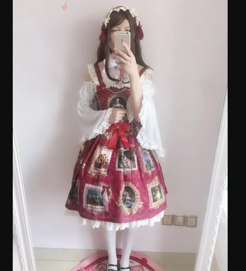 Palace princess sweet lolita dress vintage lace bowknot printing high waist victorian dress kawaii girl gothic lolita jsk loli
Palace princess sweet lolita dress vintage lace bowknot printing high waist victorian dress kawaii girl gothic lolita jsk loli