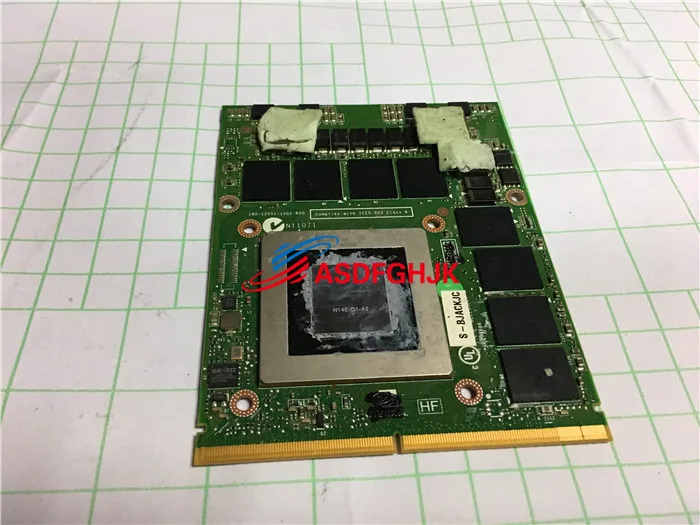 Оригинальная графическая плата GeForce Q4000 6 77 P17EL 0A0 для Clevo P151EM1 P170EM полностью
