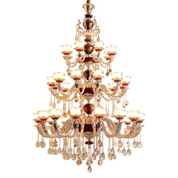 Duplex Building Villa living Room Stair Large Chandeliers Hotel Lobby Zinc Alloy Three Layer Engineering Gold Crystal Chandelier
Duplex Building Villa living Room Stair Large Chandeliers Hotel Lobby Zinc Alloy Three Layer Engineering Gold Crystal Chandelier