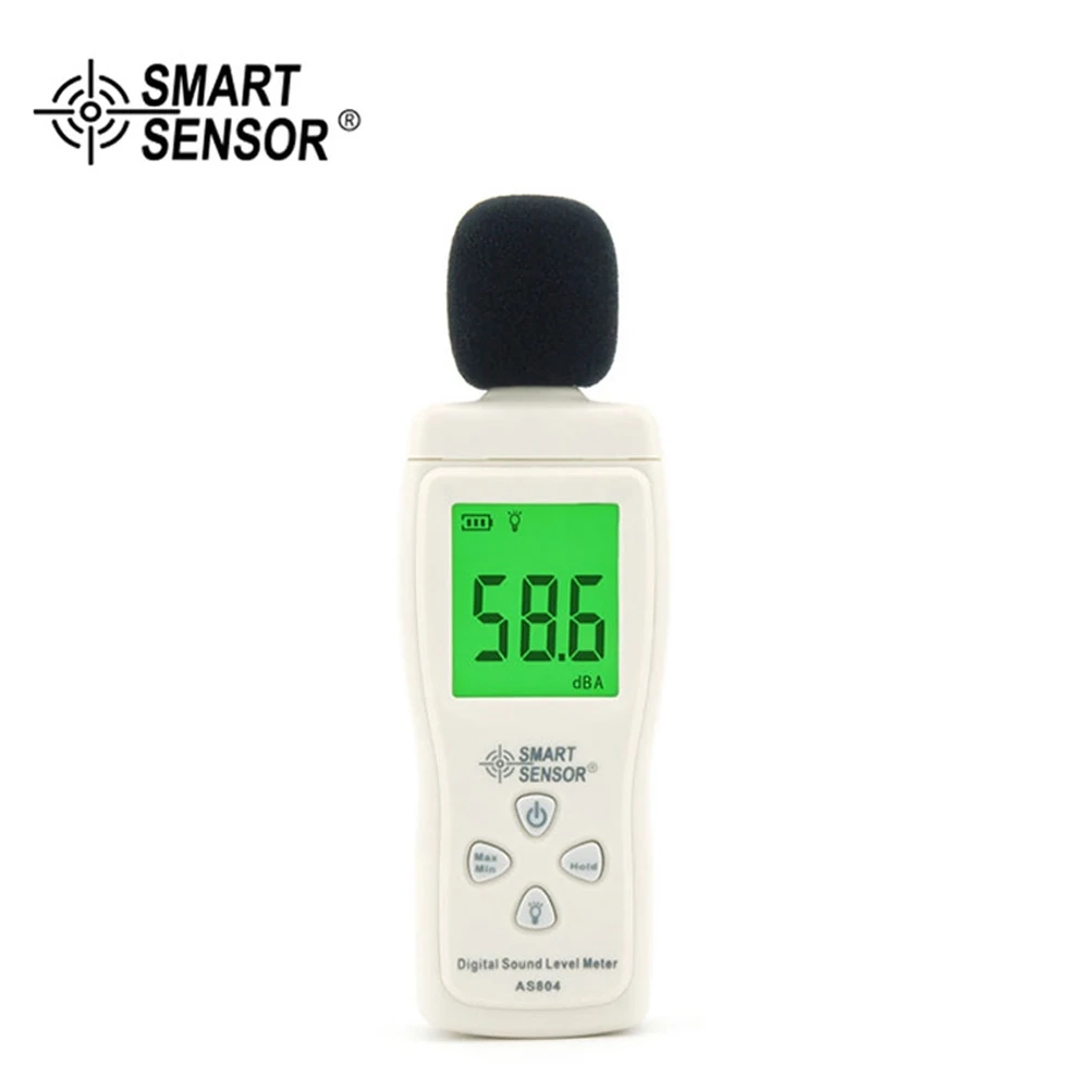 SMART SENSOR New arrival AS804 30-130dB Digital sound level meter noise dB meter tester in decibels LCD display
SMART SENSOR New arrival AS804 30-130dB Digital sound level meter noise dB meter tester in decibels LCD display