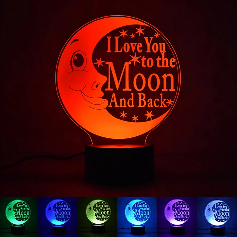3D LED Night Lights Moon Lamp with 7 Colors Light for Home Decoration Lamp Amazing Visualization Optical Illusion Awesome Lampe
3D LED Night Lights Moon Lamp with 7 Colors Light for Home Decoration Lamp Amazing Visualization Optical Illusion Awesome Lampe
