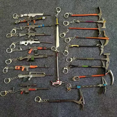Fortnight Battle Royale Pickaxe Action Figure Toy Anarchy Axe Reaper Pickaxe avd SCAR Rifle Keyring Keychain
Fortnight Battle Royale Pickaxe Action Figure Toy Anarchy Axe Reaper Pickaxe avd SCAR Rifle Keyring Keychain