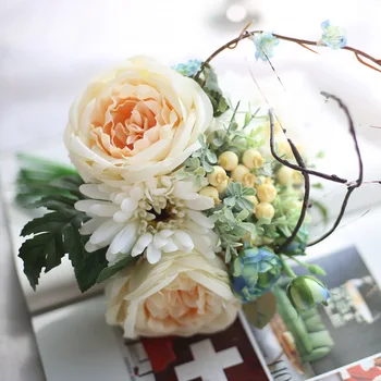 30 lots Colorful Rose Peony Artificial Silk Flowers Bouquet Home Party Fake Flower Wedding hotel Decoration Flower high quality
30 lots Colorful Rose Peony Artificial Silk Flowers Bouquet Home Party Fake Flower Wedding hotel Decoration Flower high quality