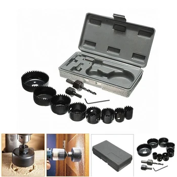 11Pcs Durable DIY Metal Drill Hole Opener Saw Set Wood Thin Metal Sheet Cut Cutting Cutter Hand Woodwork Tool Kit
11Pcs Durable DIY Metal Drill Hole Opener Saw Set Wood Thin Metal Sheet Cut Cutting Cutter Hand Woodwork Tool Kit