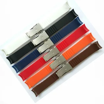 20mm 22mm Rubber Watch Band Strap Radian / Arc Degree Strap Bracelet Silicone Stainless Steel Double Click Folding Clasp + Tool
20mm 22mm Rubber Watch Band Strap Radian / Arc Degree Strap Bracelet Silicone Stainless Steel Double Click Folding Clasp + Tool