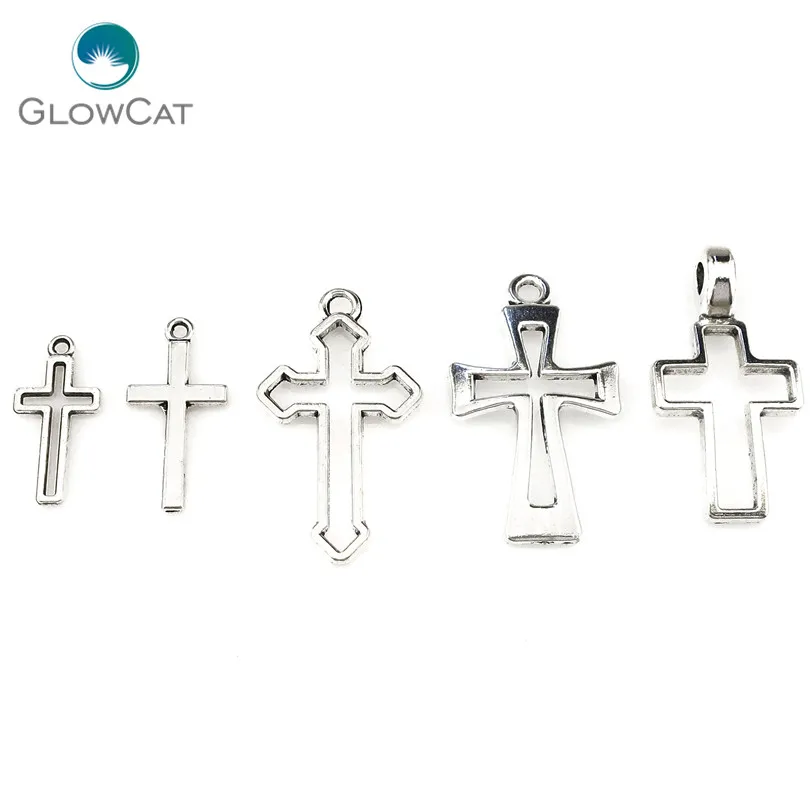 MIX 5pcs/lot Vintage Silver Zinc Alloy Jesus Cross Pendant Religious Faith Charm Frame Jewelry Finding Making 22396
MIX 5pcs/lot Vintage Silver Zinc Alloy Jesus Cross Pendant Religious Faith Charm Frame Jewelry Finding Making 22396
