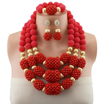 Fashion 2018 Women Necklaces Red African Beads Jewelry Sets Nigerian Wedding Bridal Indian Beads Jewelry Sets Crystal Beads
Fashion 2018 Women Necklaces Red African Beads Jewelry Sets Nigerian Wedding Bridal Indian Beads Jewelry Sets Crystal Beads