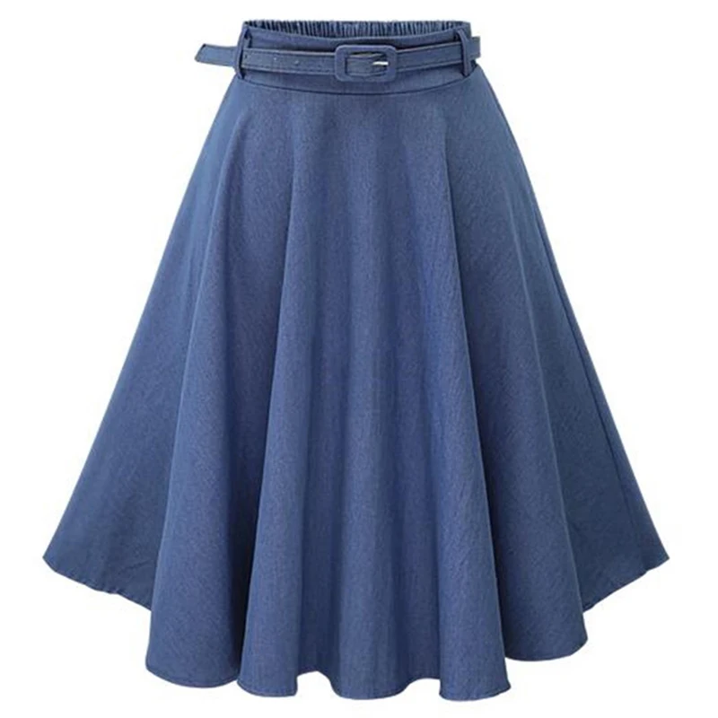 MWSFH Autumn Winter Fashion Women Skirt Vintage Retro High Waist Pleated Midi Skirt Denim Flared Skirts Saia Femininas Plue Size
MWSFH Autumn Winter Fashion Women Skirt Vintage Retro High Waist Pleated Midi Skirt Denim Flared Skirts Saia Femininas Plue Size