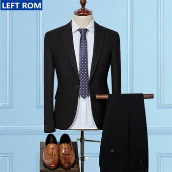 Mens Suits Jacket + Men Pants 2019 Hot Men Coat Slim Fashion Business Male Suit Trousers Wedding Banquet Top Size S-3XL
Mens Suits Jacket + Men Pants 2019 Hot Men Coat Slim Fashion Business Male Suit Trousers Wedding Banquet Top Size S-3XL