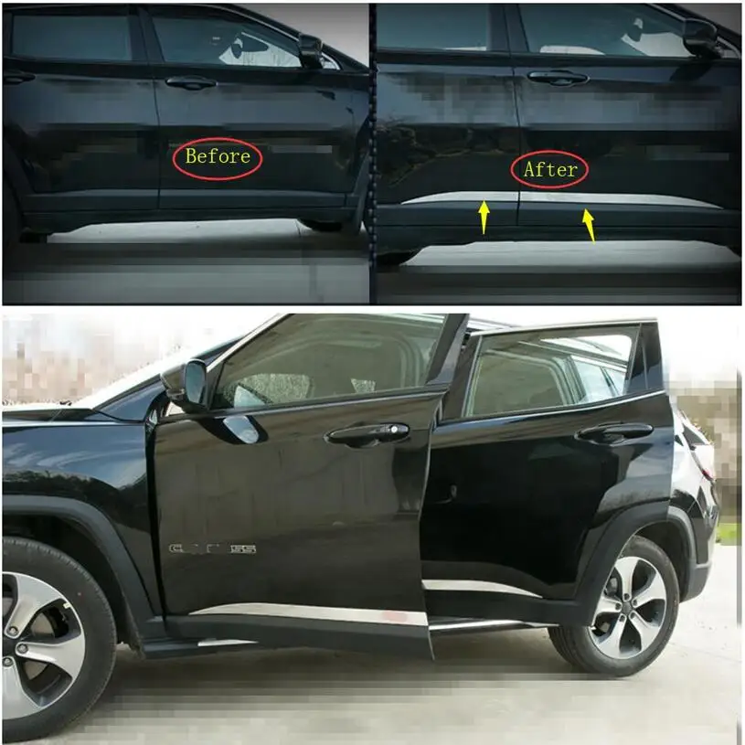 Yimaautotrims Car Door Body Molding Lid Plate Cover Trim 4 Pcs Fit For Jeep Compass 2017 - 2020 Exterior Kit Stainless Steel
Yimaautotrims Car Door Body Molding Lid Plate Cover Trim 4 Pcs Fit For Jeep Compass 2017 - 2020 Exterior Kit Stainless Steel