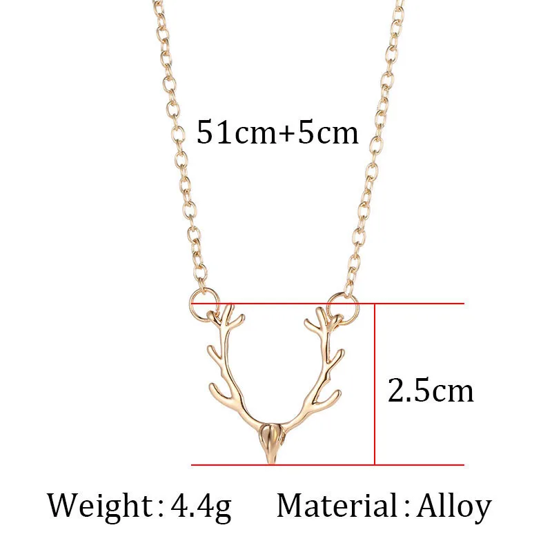 Christmas-elk-Antler-Necklace-Women-Charm-Simple-Cute-Necklaces-Jewelry-Womens-Accessorie-Short---Chain (1)
